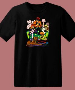 Stay Home Squad Scooby Doo Social Distancing 80s T Shirt