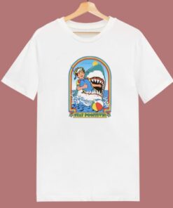 Stay Positive Shark Boys T Shirt Style