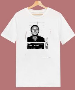 Steve Mcqueen Mugshot 80s T Shirt