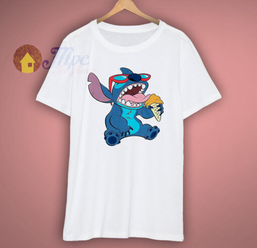 Stitch Eat Ice Cream Funny T Shirt