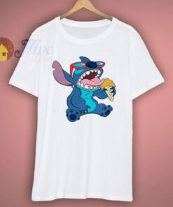 Stitch Eat Ice Cream Funny T Shirt