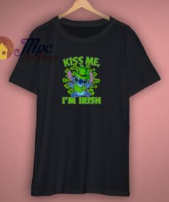 Stitch Kiss Me I Am Irish T Shirt 1 Stitch Kiss Me I Am Irish T Shirt 3
