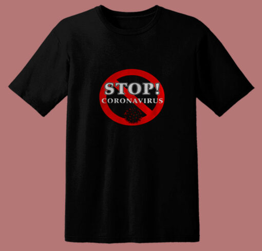 Stop Coronavirus 80s T Shirt