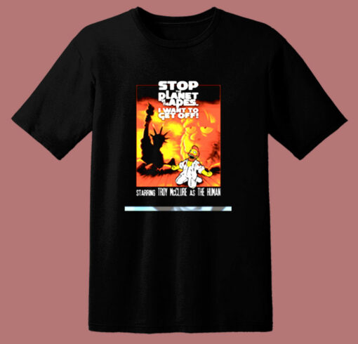 Stop The Planet 80s T Shirt