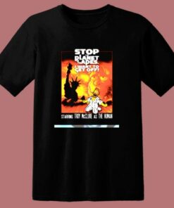 Stop The Planet 80s T Shirt