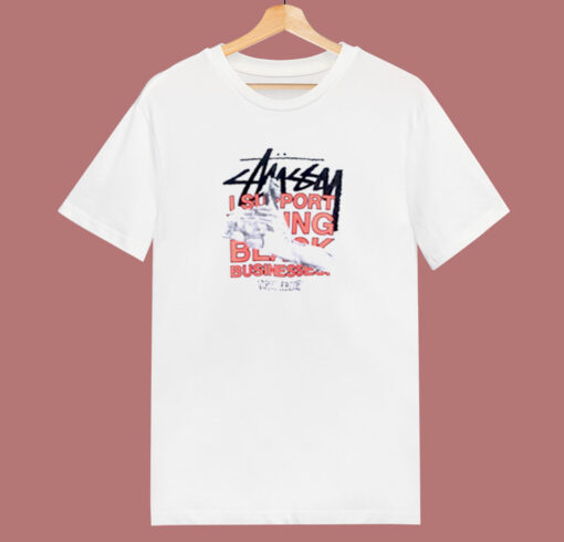 Stussy Support Virgil Abloh World Tour 80s T Shirt