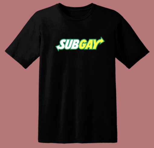 Subgay Logo Parody  T Shirt Style