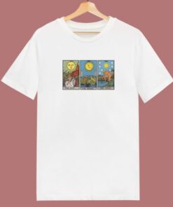 Sun Moon Star Tarot 80s T Shirt
