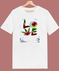 Sunflower Weed Marijuana 80s T Shirt