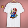 Super Mario Smoking Funny T Shirt