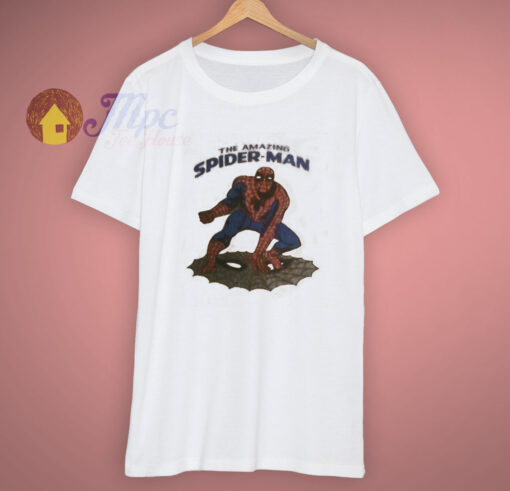 Superhero Vintage Spiderman T Shirt