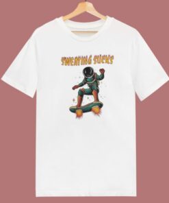 Sweating Sucks Astronaut T Shirt Style