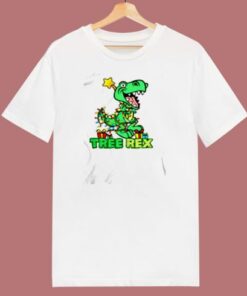 T Rex Christmas Xmas 80s T Shirt 1 T Rex Christmas Xmas 80s T Shirt 2