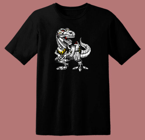 T Rex Dinosaur Robot 80s T Shirt