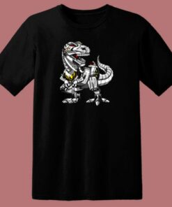 T Rex Dinosaur Robot 80s T Shirt