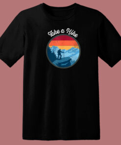 Take A Hike Retro 80s T Shirt Style 1