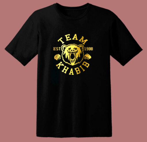 Team Khabib Bear Khabib Nurmagomedov 80s T Shirt