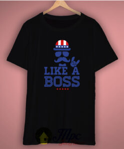 Texas Mustache Like A Boss Basic Tee 1