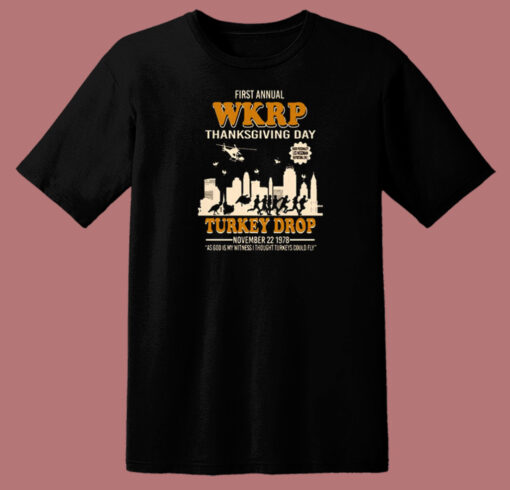 Thanksgiving Day Turkey Drop T Shirt Style