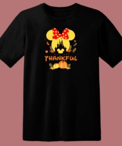 Thanksgiving Minnie Head With Black Castle Pumpkin 80s T Shirt 1 Thanksgiving Minnie Head With Black Castle Pumpkin 80s T Shirt 2