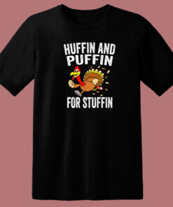 Thanksgiving Turkey Running 80s T Shirt Style 1