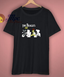 The Beagles Beatles Snoopy And Friends Parody T Shirt