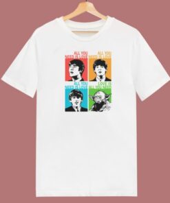 The Beatles And Baby Yoda 80s T Shirt Style 1 The Beatles And Baby Yoda 80s T Shirt Style 2
