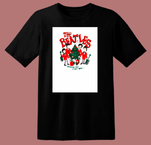 The Beatles Christmas Cartoon Retro 80s T Shirt