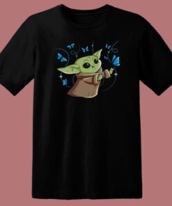 The Child With Blue Butterflies 80s T Shirt Style