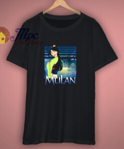 The Disney Mulan Green Dress Sparkles Graphic Shirt 1