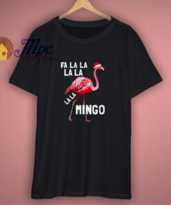 The Flamingo Santa Christmas T Shirt 1