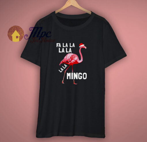 The Flamingo Santa Christmas T Shirt