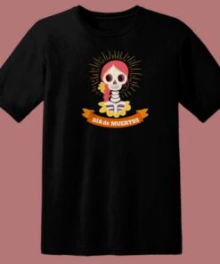 The Girl Skeleton 80s T Shirt Style
