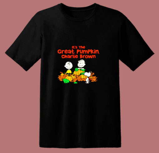 The Great Pumpkin Charlie Brown Funny 80s T Shirt