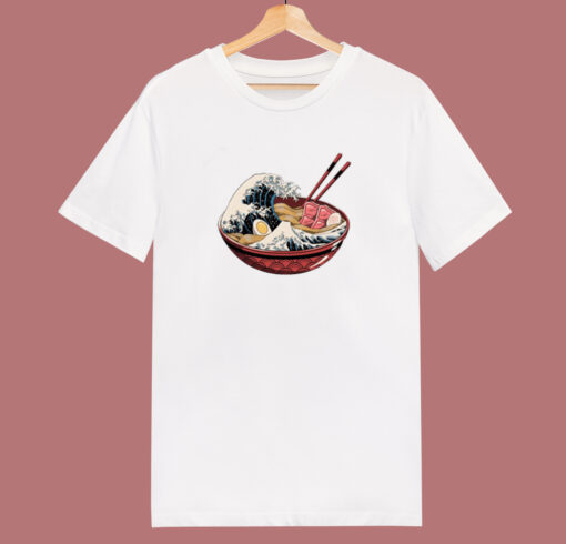 The Great Wave Off Kanagawa Ramen T Shirt Style