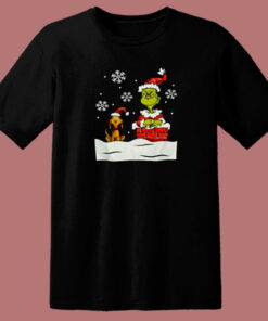 The Grinch And Dog Stole Christmas Funny 80s T Shirt The Grinch And Dog Stole Christmas Funny 80s T Shirt