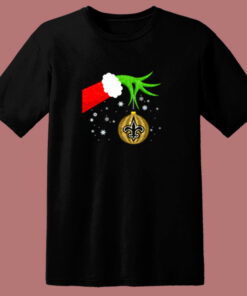 The Grinch Christmas Ornament New Orleans Saints 80s T Shirt The Grinch Christmas Ornament New Orleans Saints 80s T Shirt