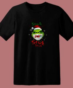 The Grinch Face Mask Christmas Funny 80s T Shirt