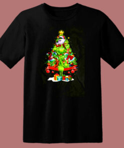 The Grinch Tree Merry Christmas 80s T Shirt 1