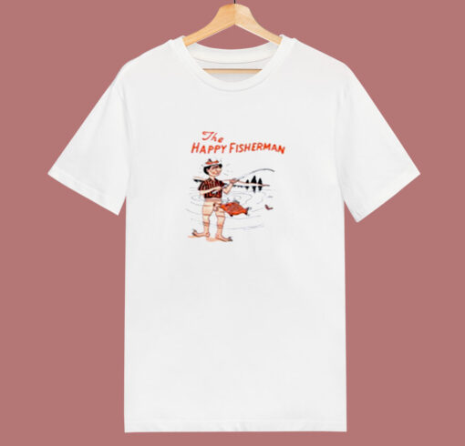 The Happy Fisherman 80s T Shirt