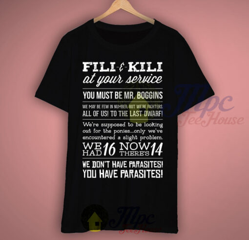 The Hobbit Fili Kili Quote T Shirt