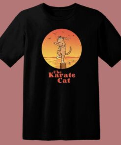 The Karate Cat T Shirt Style 1 The Karate Cat T Shirt Style 2