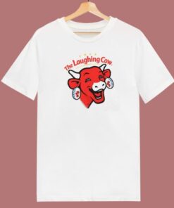 The Laughing Cow Cheese Logo 80s T Shirt Style