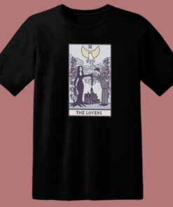The Lovers Tarot Addams Family T Shirt Style