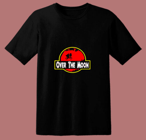 The Moon Jurassic Park Dinosaur Movie 80s T Shirt