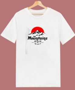 The Mountains Are Calling 80s T Shirt