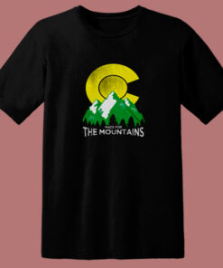 The Mountains Colorado State Flag 80s T Shirt The Mountains Colorado State Flag 80s T Shirt
