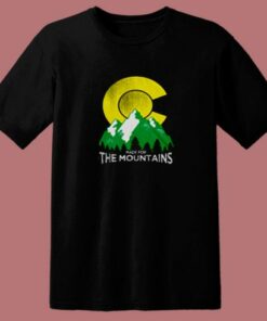 The Mountains Colorado State Flag 80s T Shirt