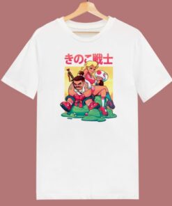 The Mushroom Warrior 80s T Shirt Style 1 The Mushroom Warrior 80s T Shirt Style 2