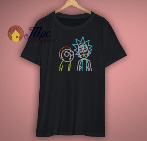 The Neon Rick And Morty Shirt